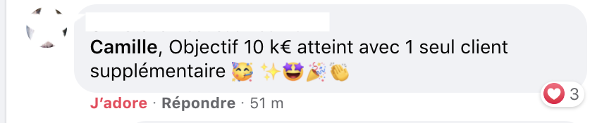 10K€ atteint Christelle